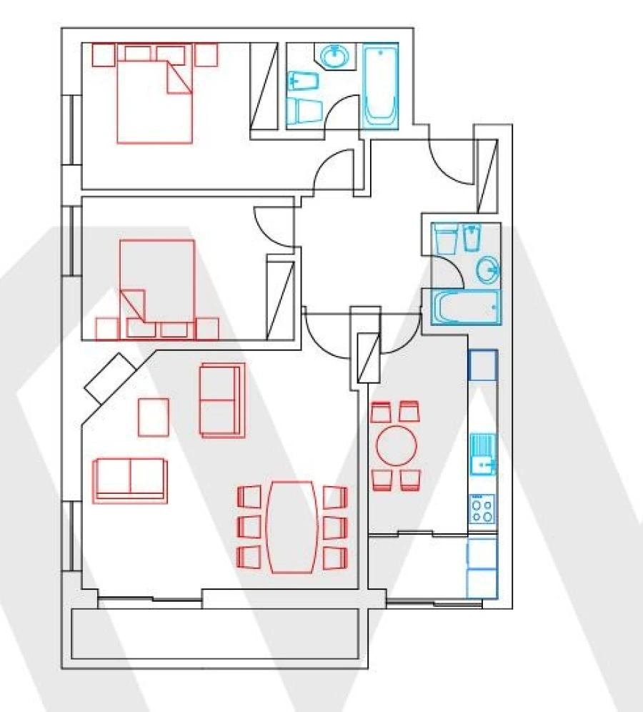 Apartamento T2 para Venda em Ramalde Planta 1