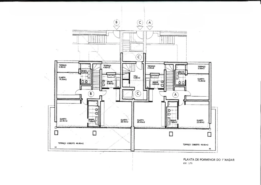 Apartamento T3 para Arrendamento em Cascais e Estoril Planta 2