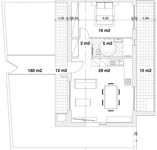 Apartamento T1 para Venda em Marrazes e Barosa Planta 1