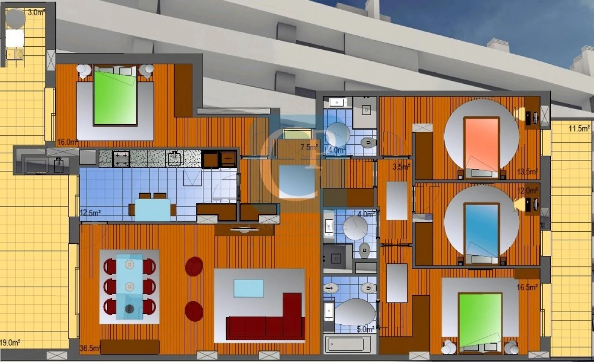 Apartamento T4 para Arrendamento em Moreira Foto 12