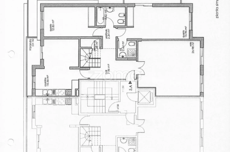 Apartamento T3 para Venda em Montijo e Afonsoeiro Planta 1