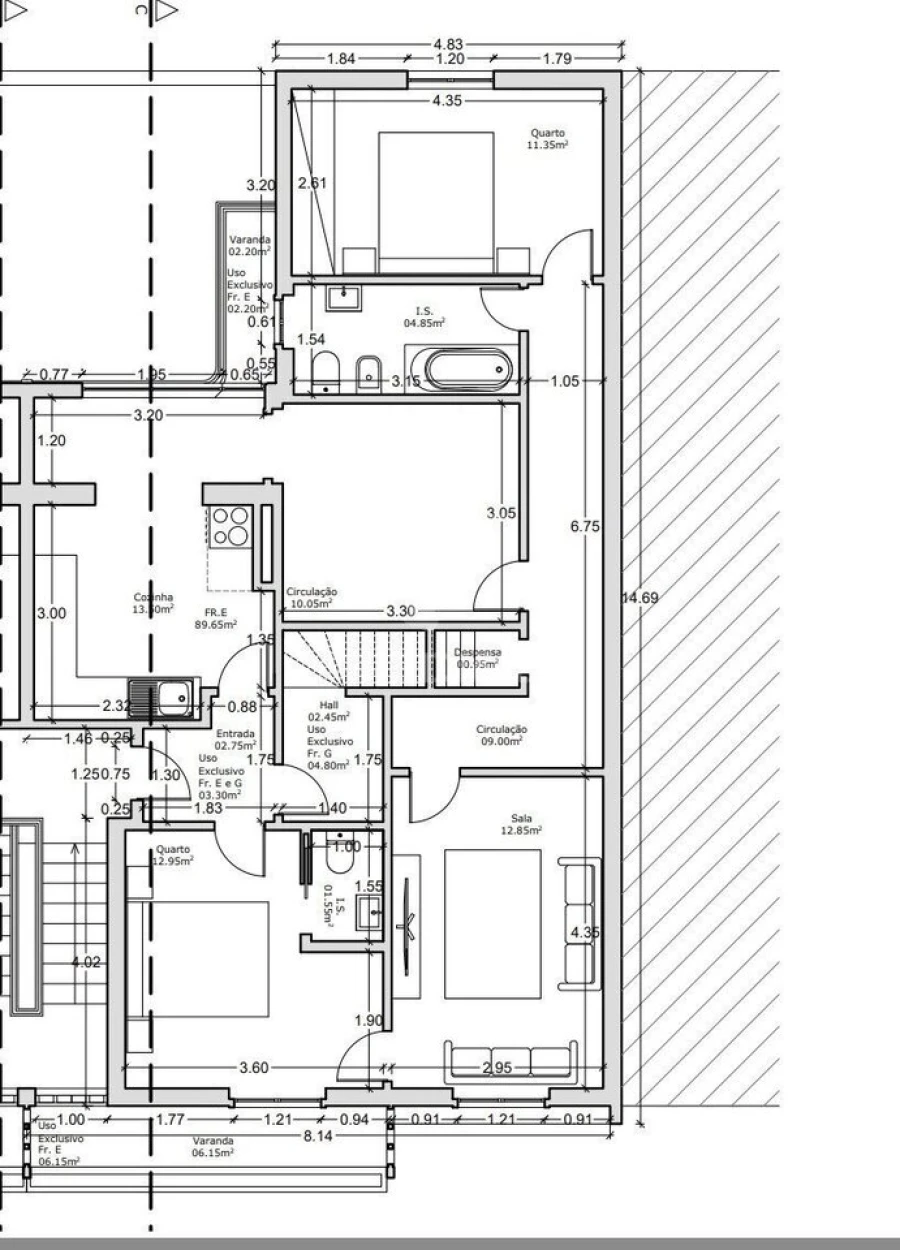 Apartamento T2 para Venda em Alcobaça e Vestiaria Foto 37