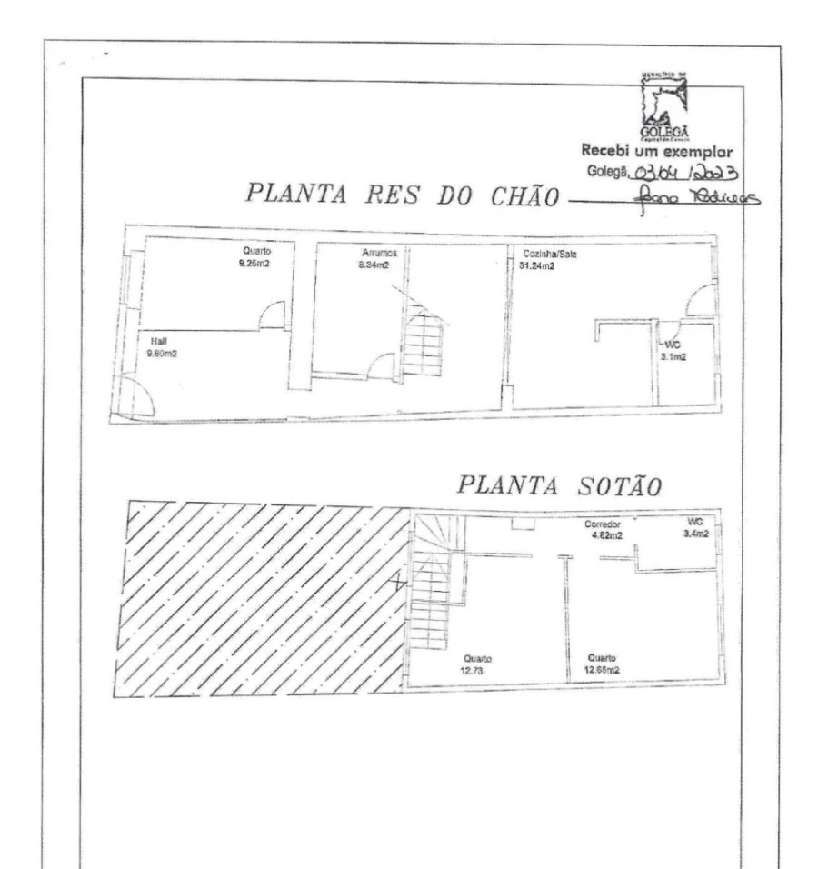 Moradia T3 para Venda em Azinhaga Planta 1