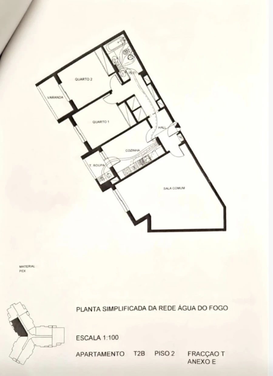 Apartamento T2 para Venda em Portimão Planta 1