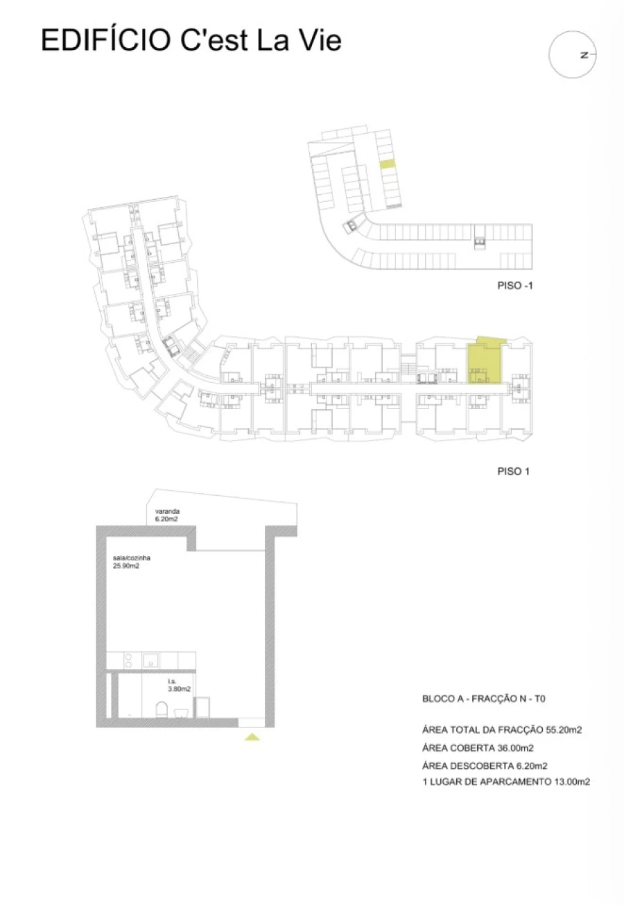 Apartamento para Venda em Fânzeres e São Pedro da Cova Planta 1