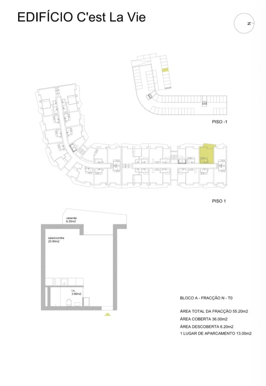 Apartamento para Venda em Fânzeres e São Pedro da Cova Planta 1