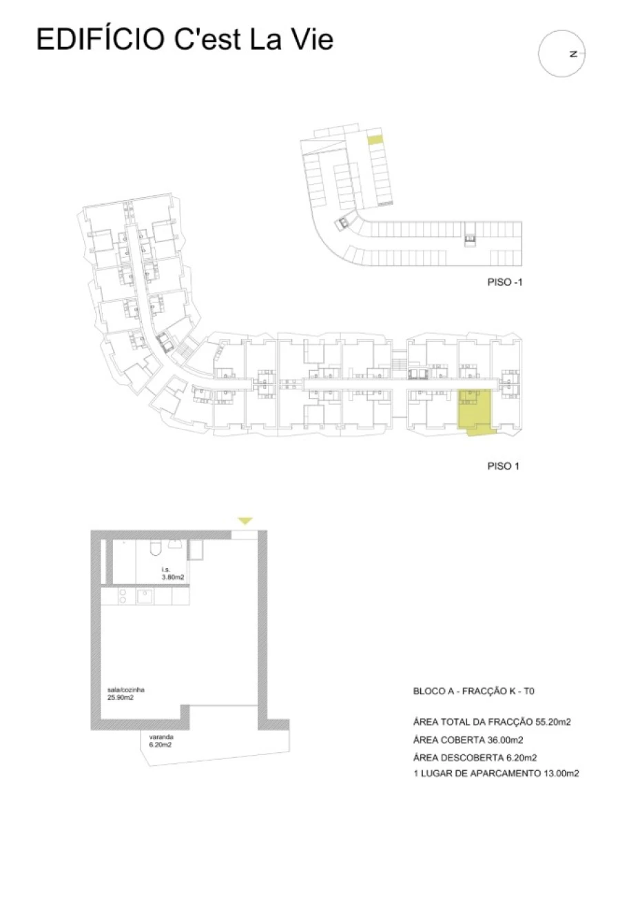 Apartamento para Venda em Fânzeres e São Pedro da Cova Planta 1