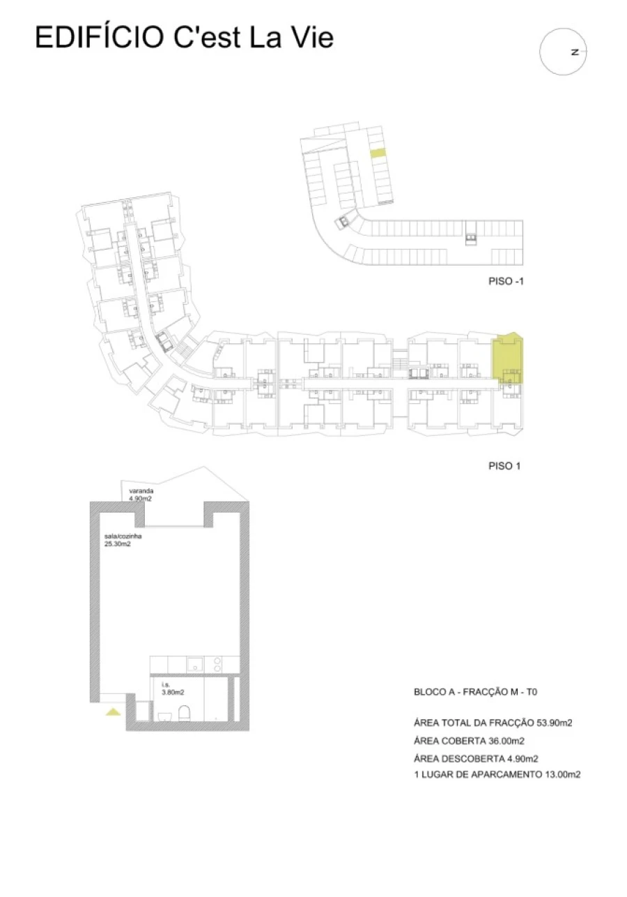 Apartamento para Venda em Fânzeres e São Pedro da Cova Planta 1