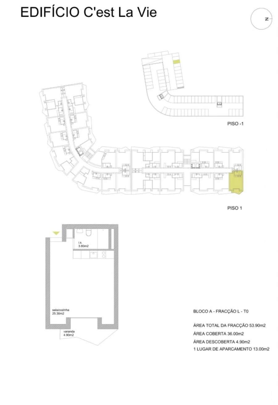 Apartamento para Venda em Fânzeres e São Pedro da Cova Planta 1