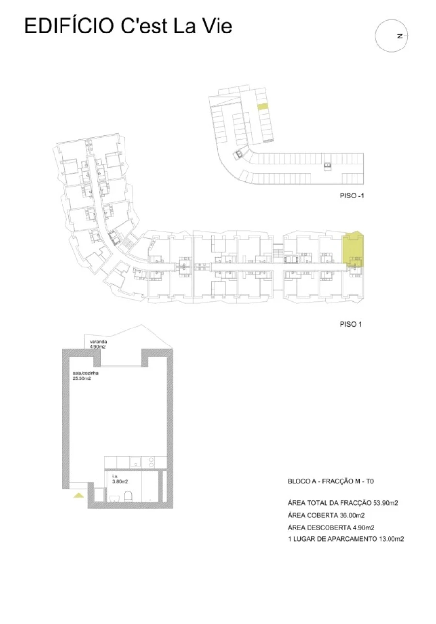 Apartamento para Venda em Fânzeres e São Pedro da Cova Planta 1