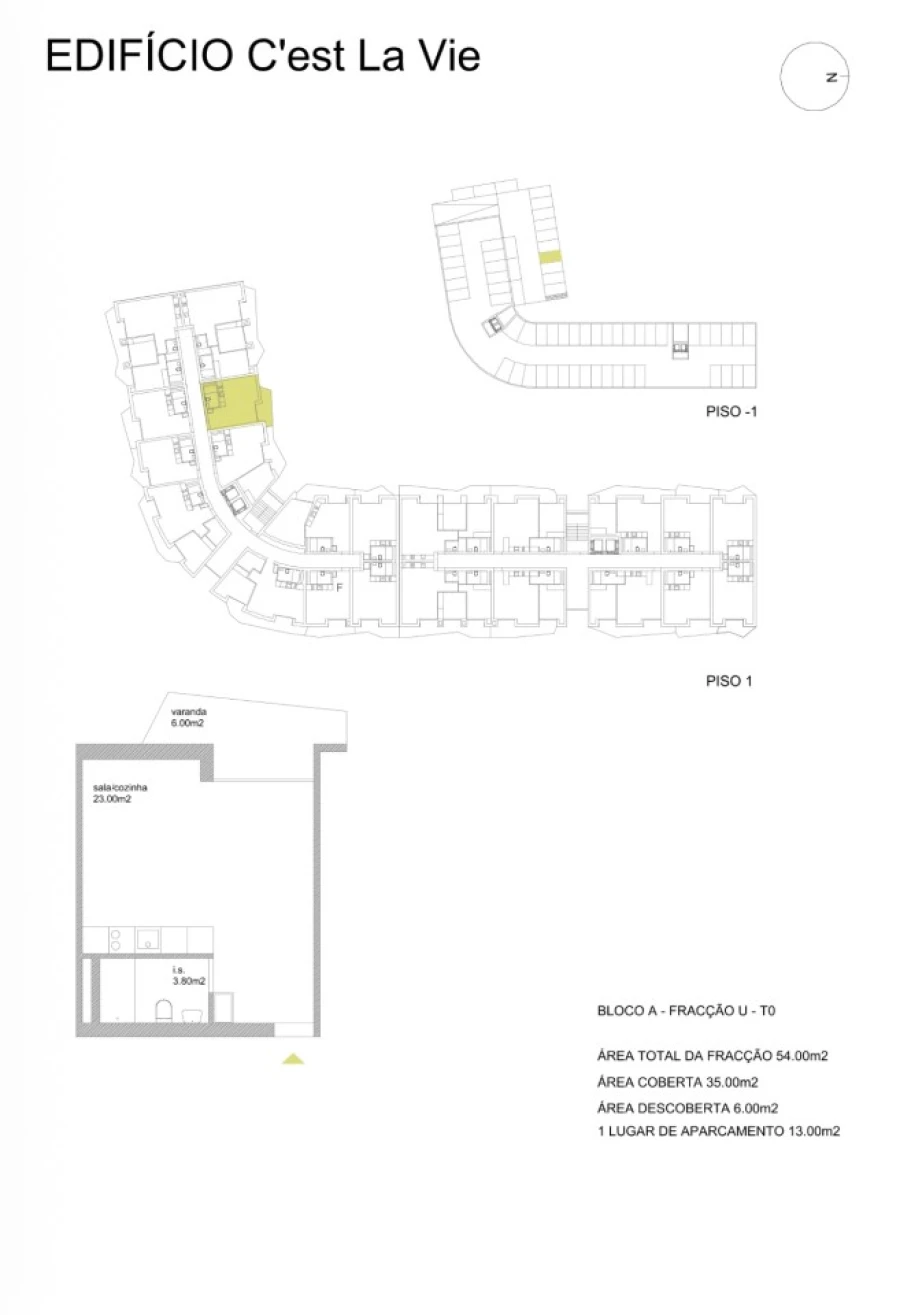 Apartamento para Venda em Fânzeres e São Pedro da Cova Planta 1