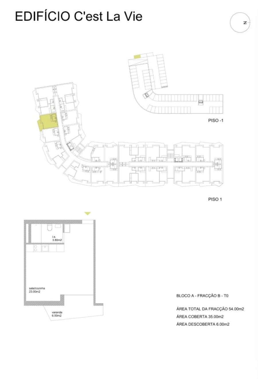 Apartamento para Venda em Fânzeres e São Pedro da Cova Planta 1