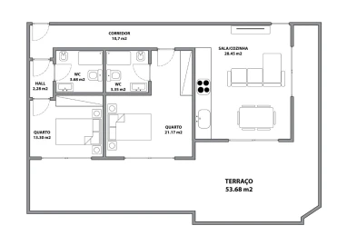 Apartamento T2 para Venda em Nazare