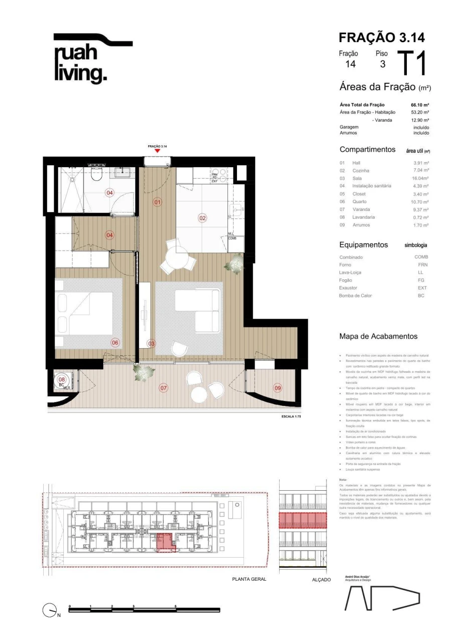 Apartamento T1 para Venda em Arcozelo Foto 23