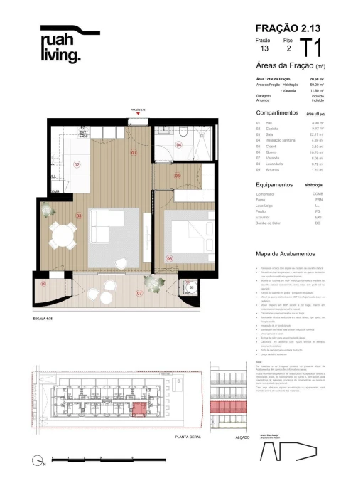 Apartamento T1 para Venda em Arcozelo