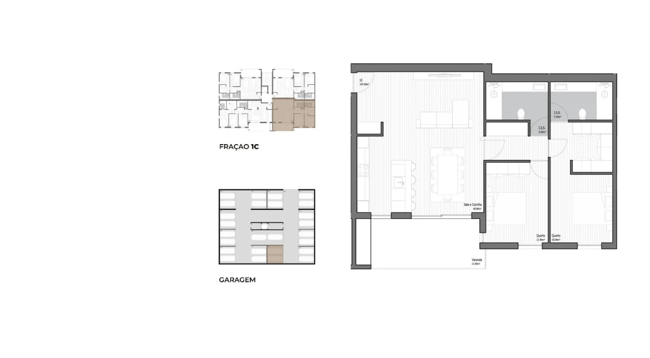 Apartamento T2 para Venda em Poiares (Santo Andre) Foto 9