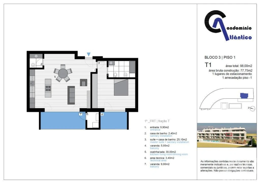 Apartamento T1 para Venda em Silveira Foto 10