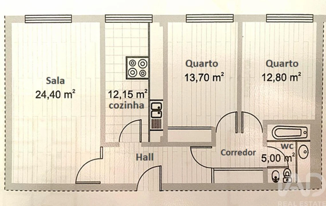 Apartamento T2 para Venda em Santa Clara Foto 28