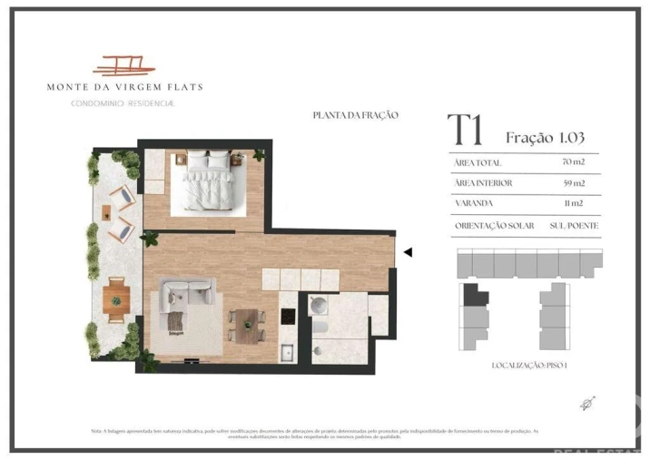 Apartamento T1 para Venda em Vilar de Andorinho Foto 14