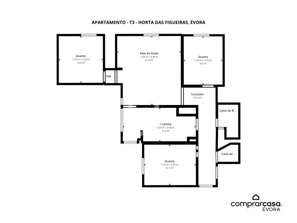 Apartamento T3 para Venda em Malagueira e Horta das Figueiras Foto 13