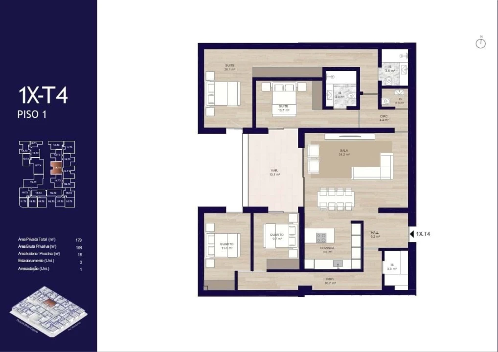 Apartamento T4 para Venda em Matosinhos e Leça da Palmeira Foto 49