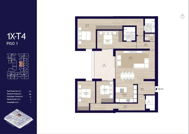 Apartamento T4 para Venda em Matosinhos e Leça da Palmeira Foto 49