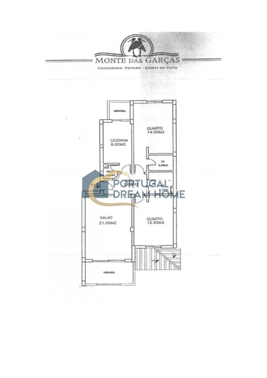 Apartamento T2 para Venda em Albufeira e Olhos de Água Planta 1