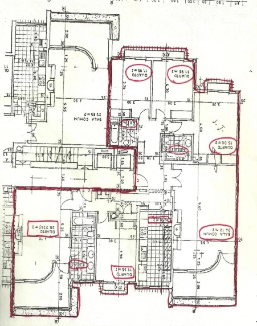 Apartamento T5 para Venda em Cascais e Estoril Planta 1