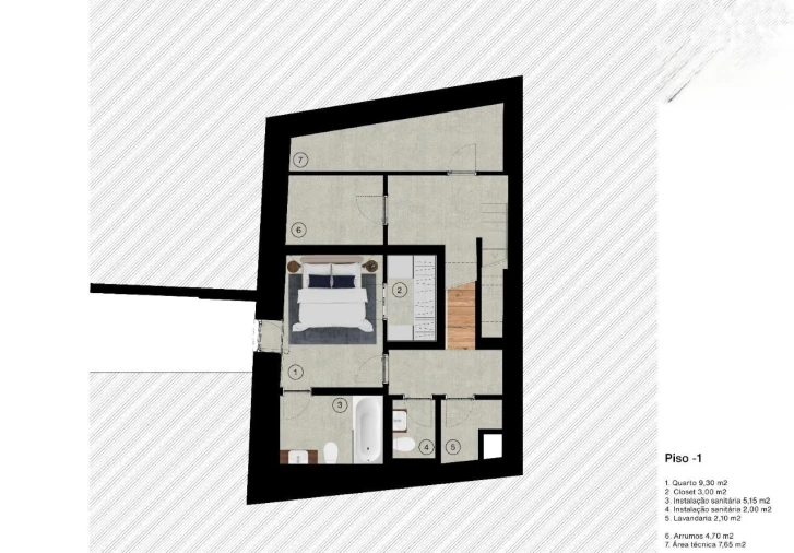 Apartamento T2 para Venda em Cedofeita, Santo Ildefonso, Sé, Miragaia, São Nicolau e Vitória Planta 1