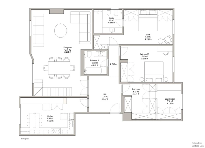 Apartamento T5 para Arrendamento em Cascais e Estoril Planta 1