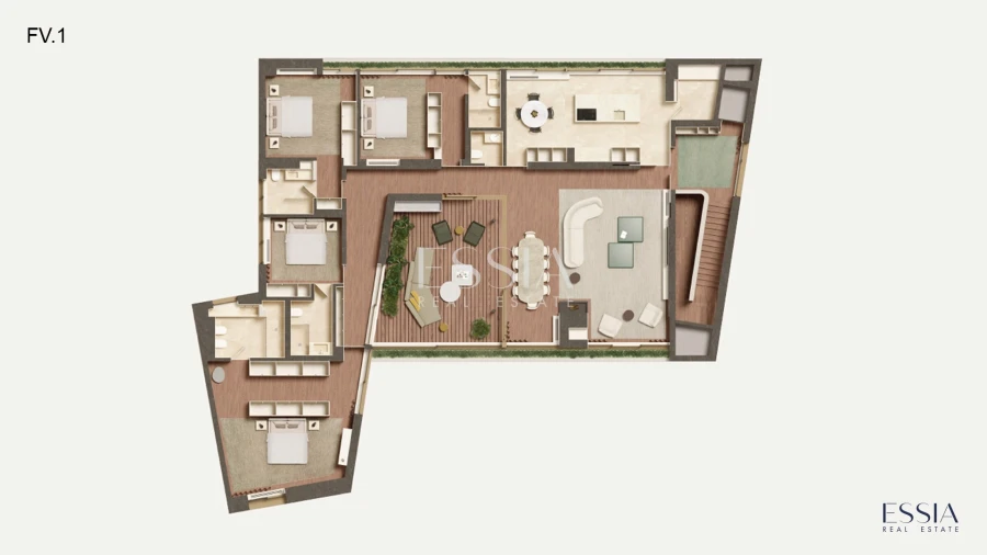 Apartamento T4 para Venda em Aldoar, Foz do Douro e Nevogilde Planta 1