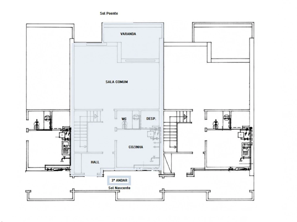 Apartamento T3 para Venda em Cascais e Estoril Planta 3