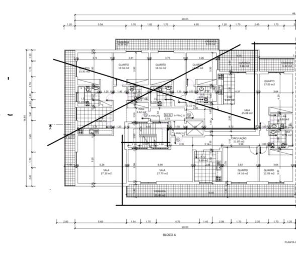 Apartamento T3 para Venda em Carcavelos e Parede Planta 1