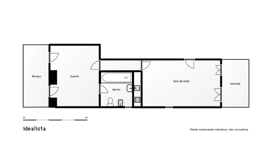 Apartamento T1 para Venda em Arroios Planta 1