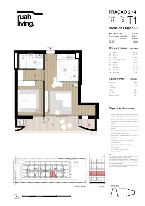 Apartamento T1 para Venda em Arcozelo