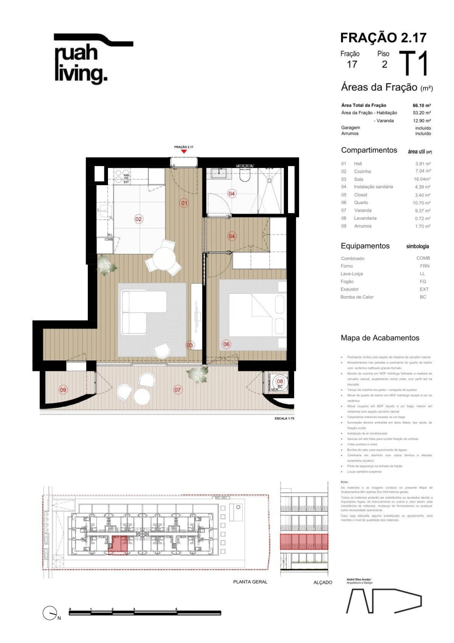 Apartamento T1 para Venda em Arcozelo Foto 23
