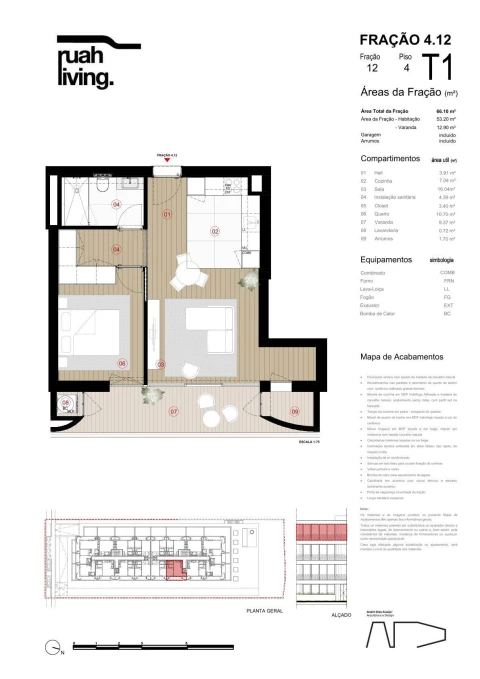 Apartamento T1 para Venda em Arcozelo