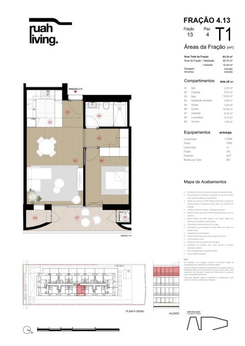 Apartamento T1 para Venda em Arcozelo