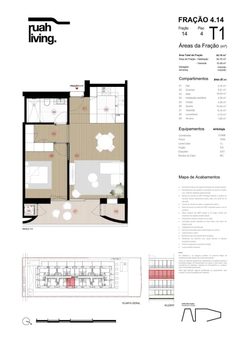 Apartamento T1 para Venda em Arcozelo