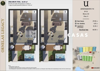 Apartamento T0 para Venda em Calheta