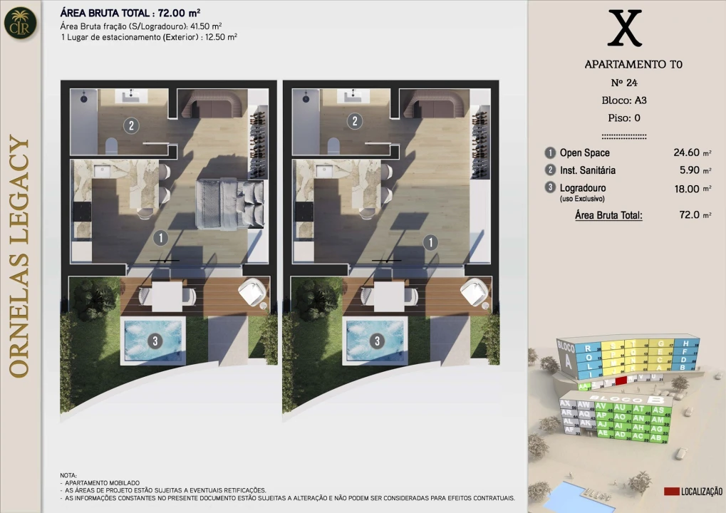 Apartamento T0 para Venda em Calheta Foto 22
