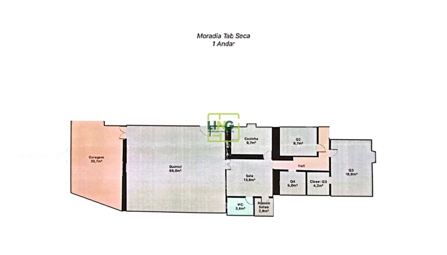 Moradia T4 para Venda em Benquerenças Planta 1