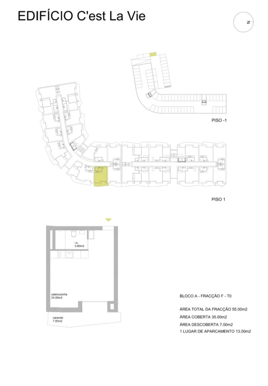 Apartamento para Venda em Fânzeres e São Pedro da Cova Planta 1