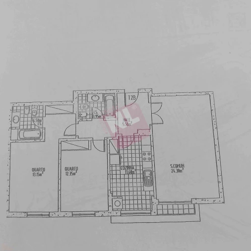 Apartamento T2 para Arrendamento em Carnide Planta 1
