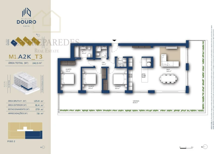 Apartamento T3 para Venda em Santa Marinha e São Pedro da Afurada Foto 8