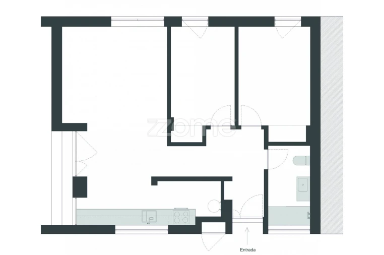 Apartamento T2 para Venda em Ponta Delgada (São José) Planta 1