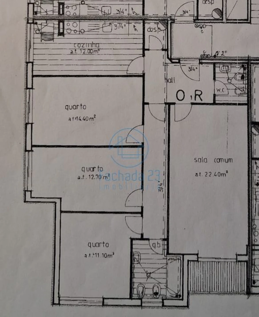 Apartamento T3 para Venda em Rio Tinto Planta 1