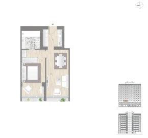 Apartamento T1 para Venda em Estrela