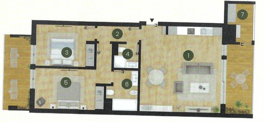 Apartamento T2 para Arrendamento em Santo António dos Cavaleiros e Frielas Planta 1