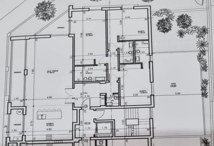 Apartamento T3 para Venda em Carcavelos e Parede Planta 1